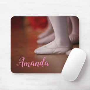 Ballet Girl Ballerina Slippers Mouse Pad