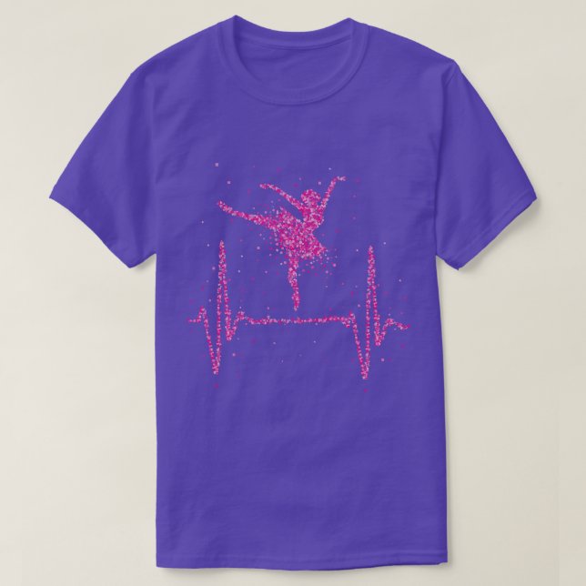 Ballet Heartbeat Ballet School Dancing T-Shirt (Design Front)