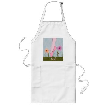 Ballet In Flowers Customizable Apron by sfcount at Zazzle