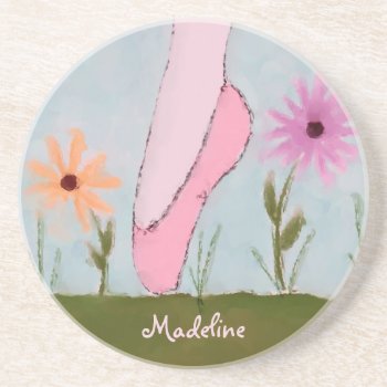 Ballet In Flowers Customizable Coaster by sfcount at Zazzle