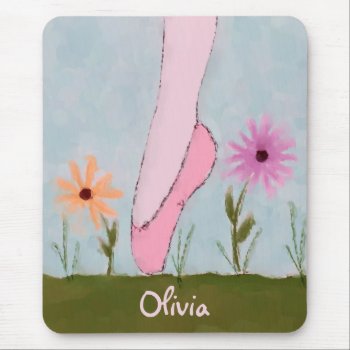 Ballet In Flowers Customizable Mousepad by sfcount at Zazzle