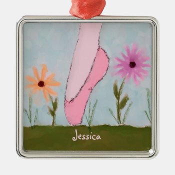 Ballet In Flowers Customizable Ornament by sfcount at Zazzle