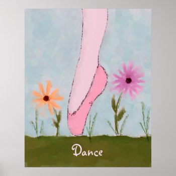 Ballet In Flowers Customizable Poster Print by sfcount at Zazzle