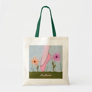 Ballet In Flowers Customizable Tote Bag by sfcount at Zazzle