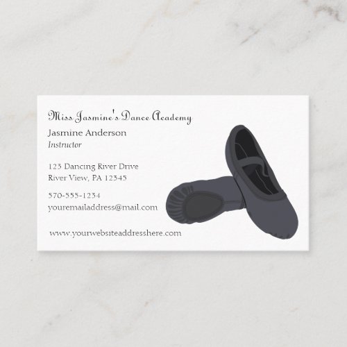 Ballet Instructors Teachers Dance Academy Business Card