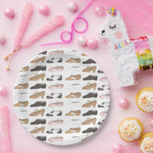 Ballet Jazz Tap Lyrical Acro Character Dance Shoes Paper Plates