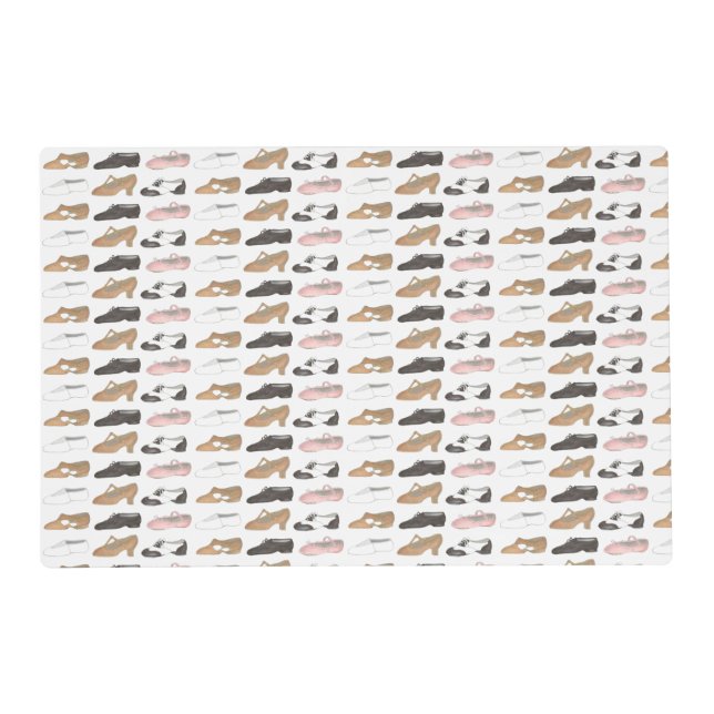 Ballet Jazz Tap Lyrical Acro Character Dance Shoes Placemat (Front)