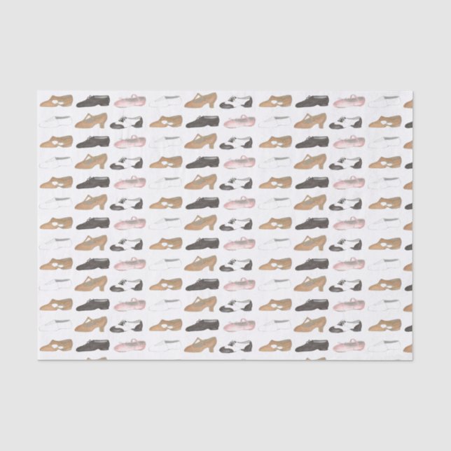 Ballet Jazz Tap Lyrical Acro Character Dance Shoes Tissue Paper (Front)