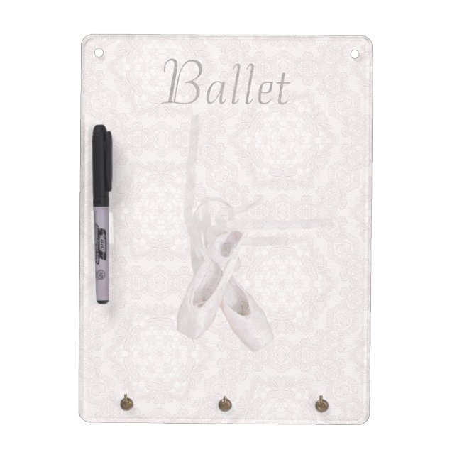 'Ballet & Lace' Dry Erase & Key Board (Front)
