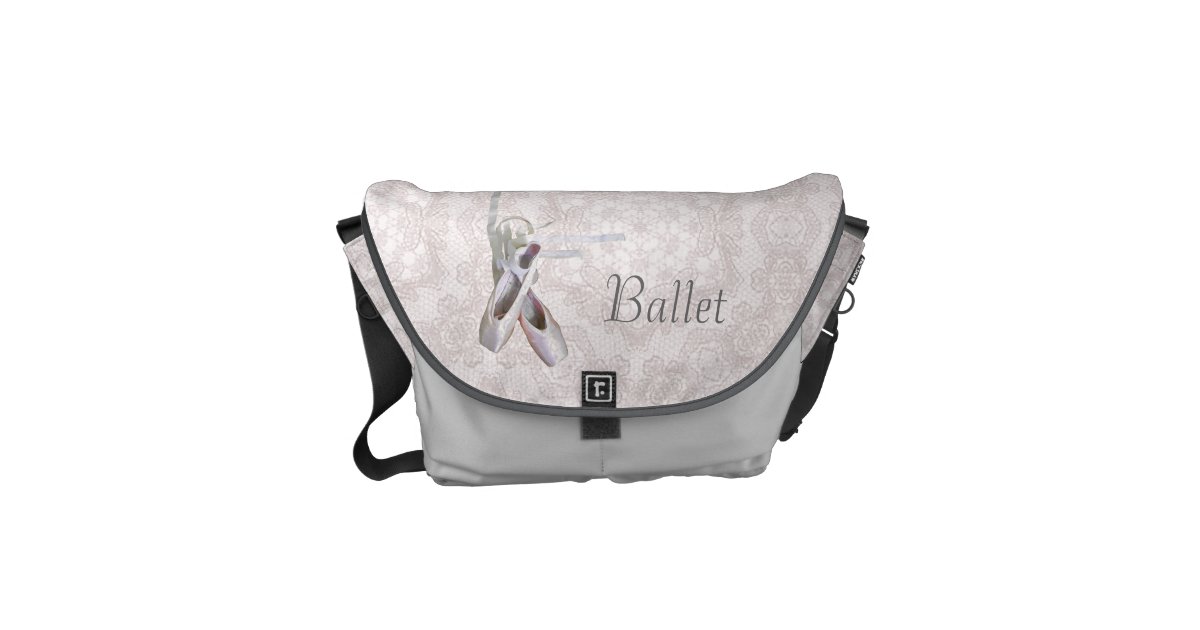'Ballet & Lace' Rickshaw Messenger Bag | Zazzle