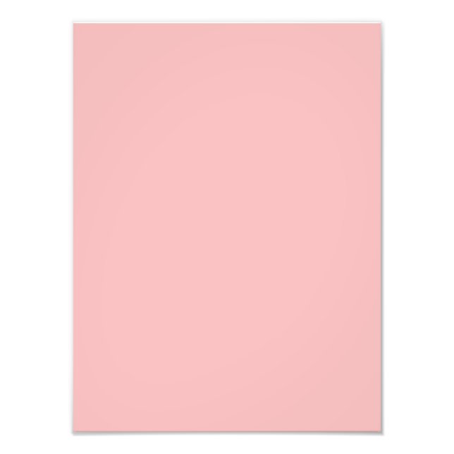 Ballet Light Pink Personalized Peach Background Photo Print (Front)
