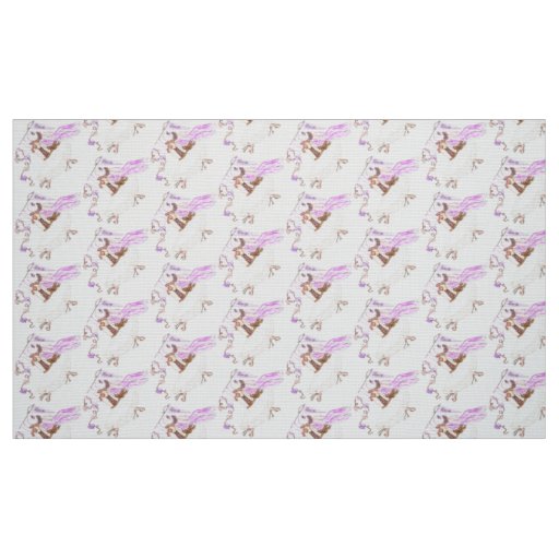 Ballet Love Bunny Polyester Weave Fabric 58" wide