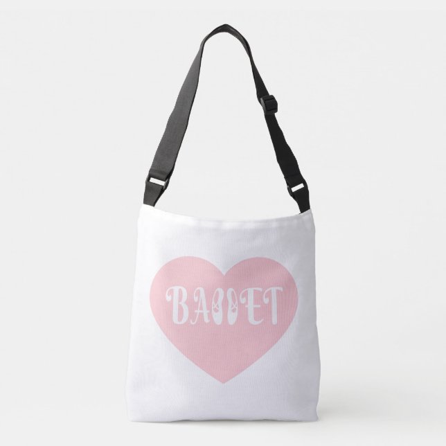 Ballet Love Dance Personalize Ctomizeus Crossbody Bag (Front)