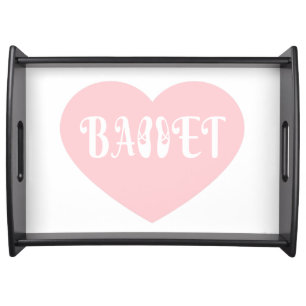 Ballet Love Dance Personalize Ctomizeus Serving Tray