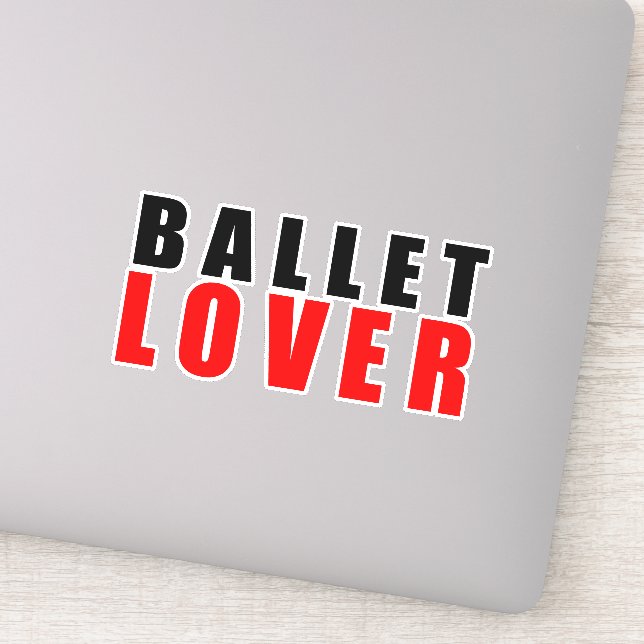 Ballet lover sticker (Detail)