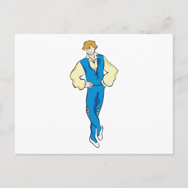 Ballet Man Postcard (Front)