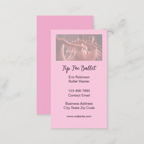 Ballet Master Simple Business Cards Design