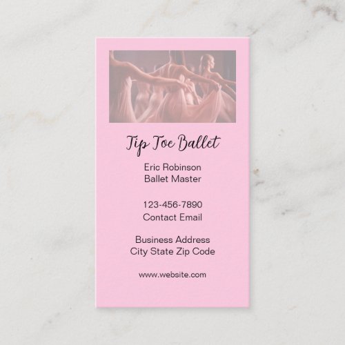Ballet Master Simple Business Cards Design
