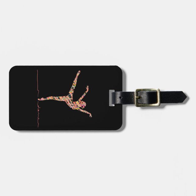 Ballet modern dancer luggage tag (Front Horizontal)