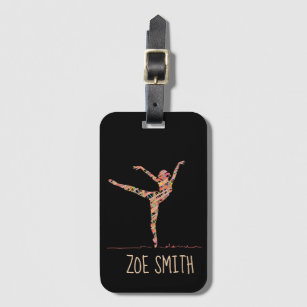 Ballet modern dancer name luggage tag
