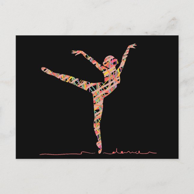 Ballet modern dancer postcard (Front)