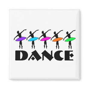Ballet Neon Ballerinas Dance Teacher Dancer Magnet