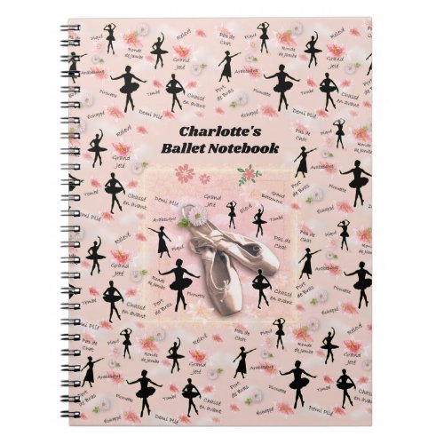 Ballet Notebook Title customizable