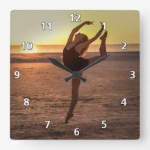 Ballet on the Beach Clock