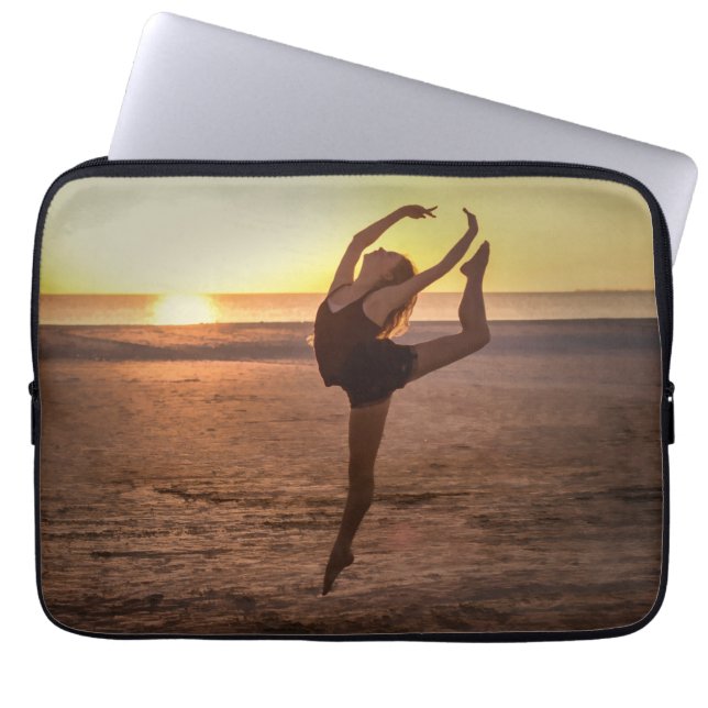 Ballet on the Beach Laptop Sleeve (Front)
