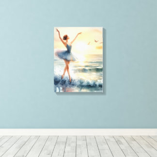 Ballet On the Ocean Canvas Print