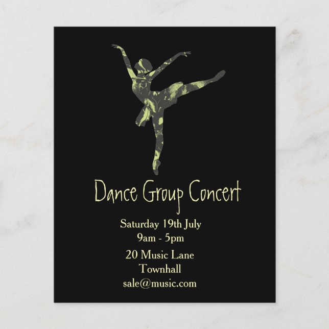 Ballet or modern dance performance flyer (Front)
