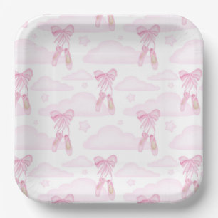 Ballet Paper Plates, Ballerina Dance Party Plates
