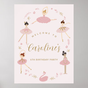 Ballet Party Welcome Sign • Ballerina Poster
