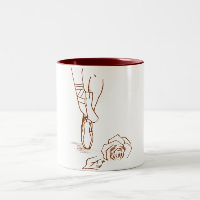 ballet_passion Two-Tone coffee mug (Center)