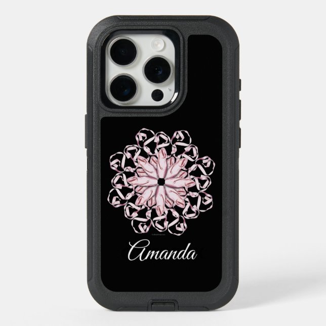Ballet Pattern iPhone 15 Pro Case (Back)