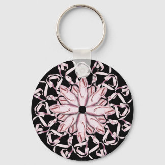 Ballet Pattern (pink) Keychain