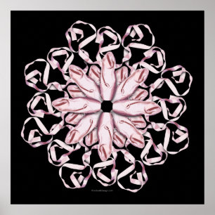 Ballet Pattern (pink) Poster