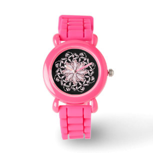 Ballet Pattern (pink) Wrist Watch
