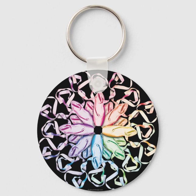 Ballet Pattern (spectral) Keychain (Front)