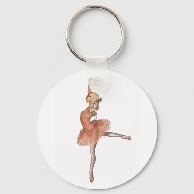 Ballet Performance - Attitude Pose Keychain (Front)
