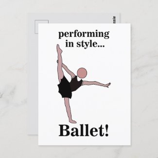 Ballet Performing In Style Ballerina Dancer