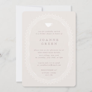 Ballet Pink Afternoon Tea Bridal/Wedding Shower Invitation