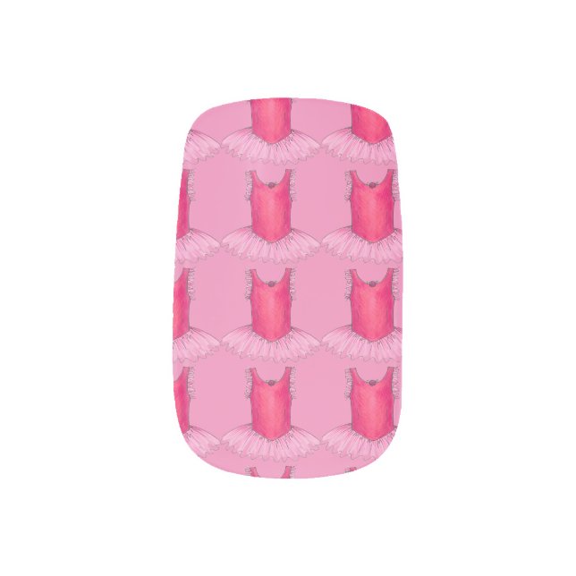 Ballet Pink Ballerina Dance Dancer Tutu Nail Art (Right Thumb)