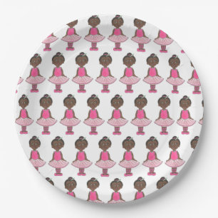 Ballet Pink Ballerina Tutu Dance Recital Dancer Paper Plates