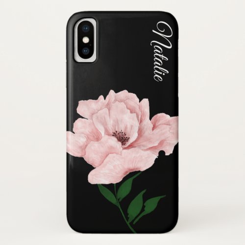 Ballet Pink Flower iPhone X Case