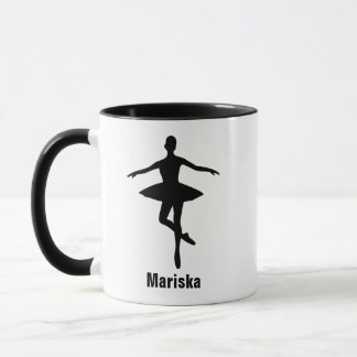 Ballet Pirouette Pose Silhouette Mug