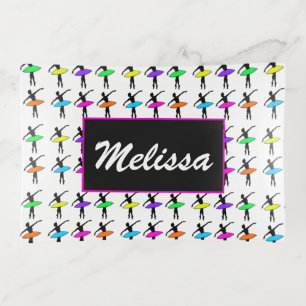 Ballet Pointe Dancer Recital Dance Neon Ballerinas Trinket Tray