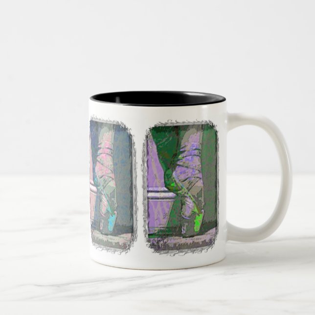 Ballet Pointe Shoe in Four Colors Mug (Right)