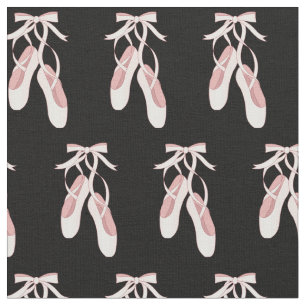 Ballet Pointe Shoes Cute Dance Dancer Pink Girls Fabric