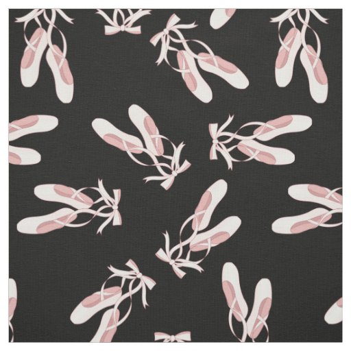Ballet Pointe Shoes Cute Dance Dancer Pink Girls Fabric